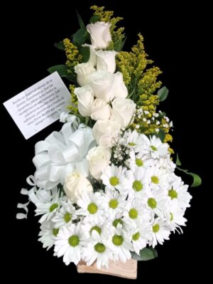 Arreglo rosas y margaritas R24