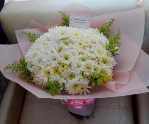 Bouquet pompones para condolencias R 31
